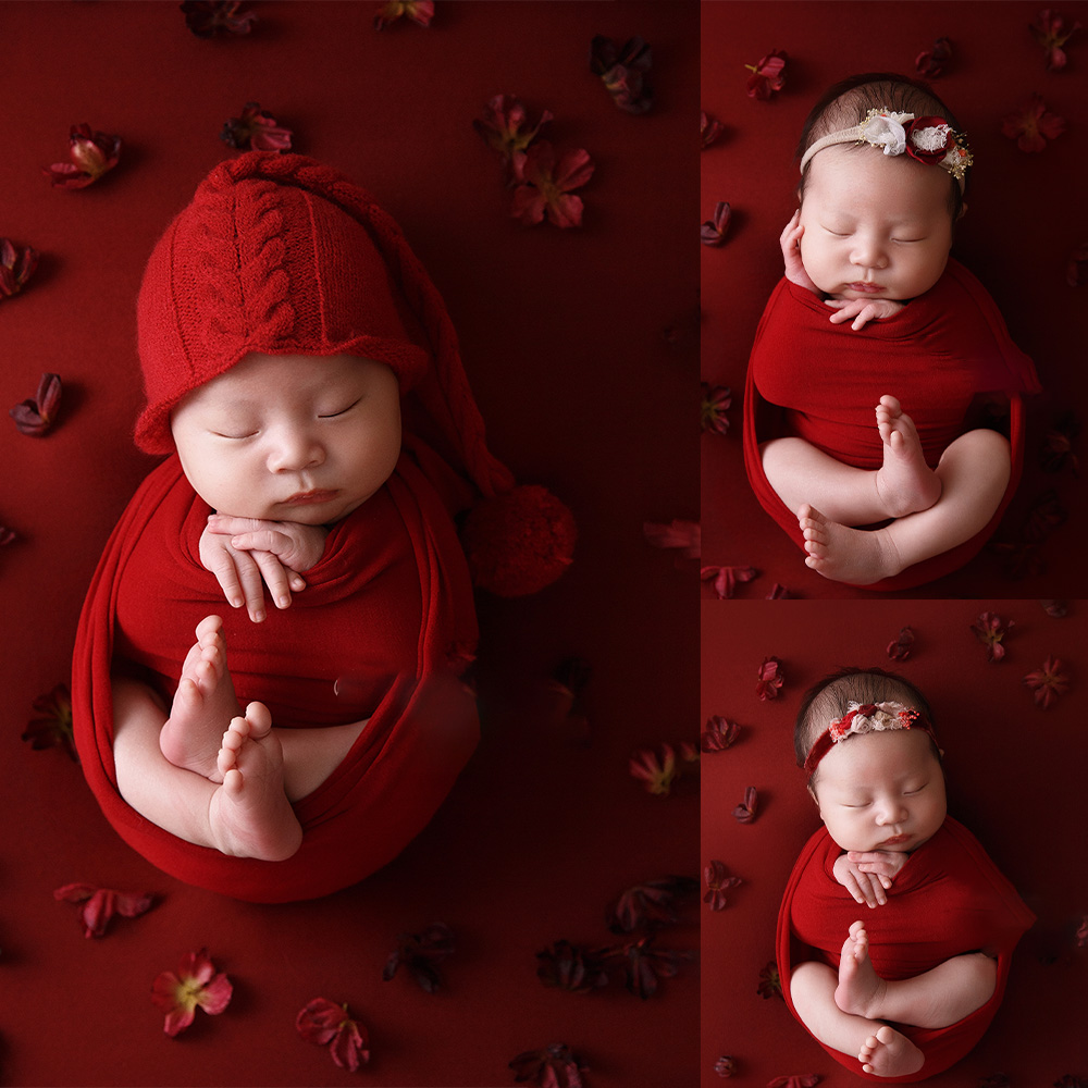 Baby Wrap Stretchy - 6 teile/satz Neugeborenen Fotografie Requisiten weich