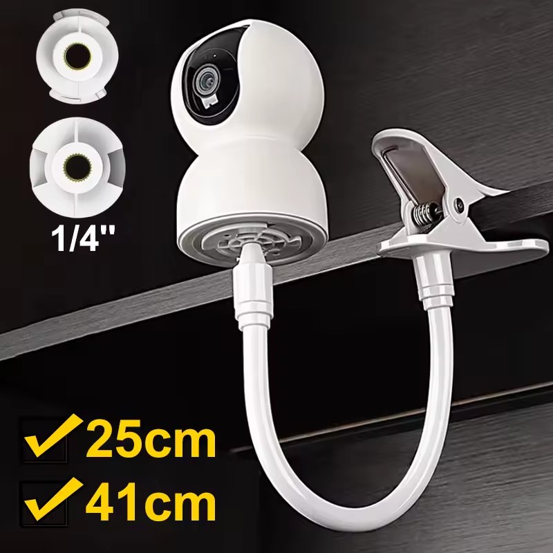 Baby Nursery Camera - 25 cm/41 cm flexibler Babyphone-Clip, stanzfreier