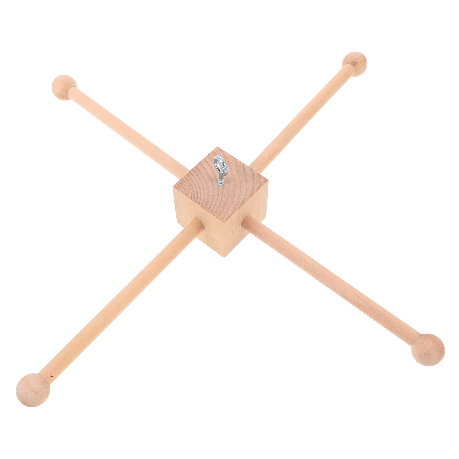 Baby Nursery Kit - 1 Set Holz-Windspiel-Rahmen DIY Neutrale Babybett-Mobile-Halterung