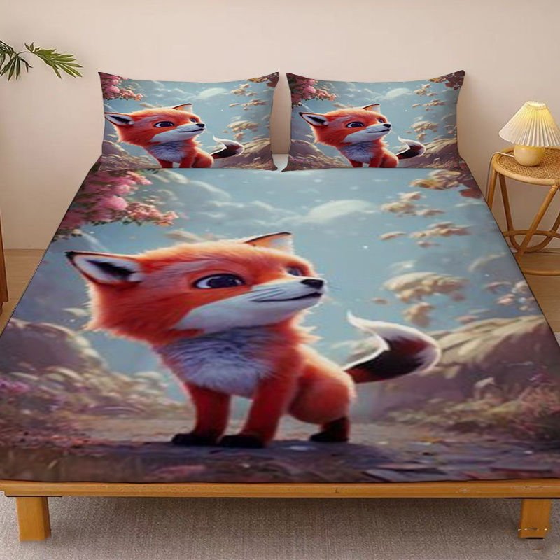 Baby Nursery Forest Theme - Niedlicher kleiner Fuchs, verträumter Wald, Mondbeobachtung,