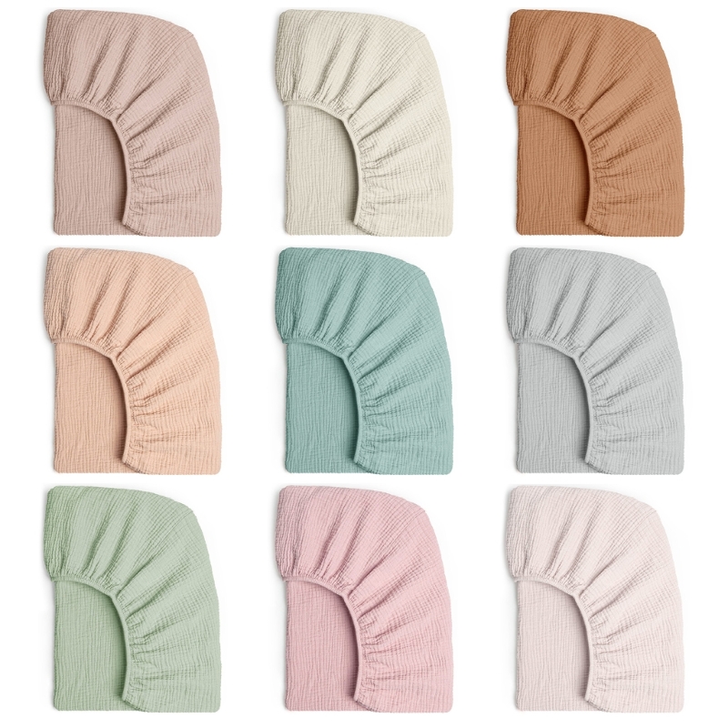 Baby Nursery Pillow - Weiche atmungsaktive Musselin Baumwolle Baby Spann