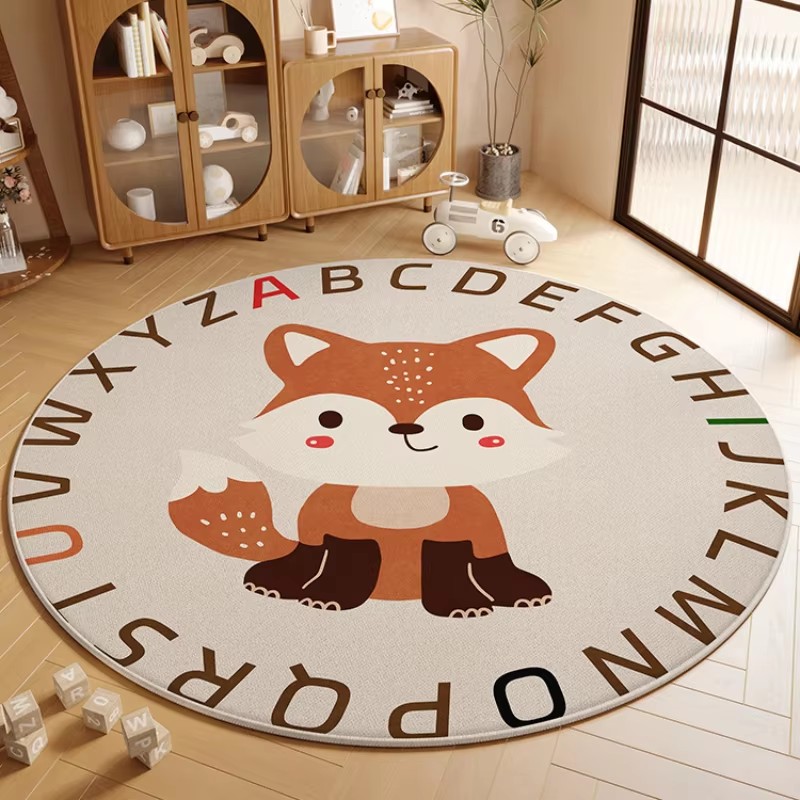 Baby Nursery Rug - Kinderzimmer Wohnzimmer Schlafzimmer Nachttisch Teppich Runde