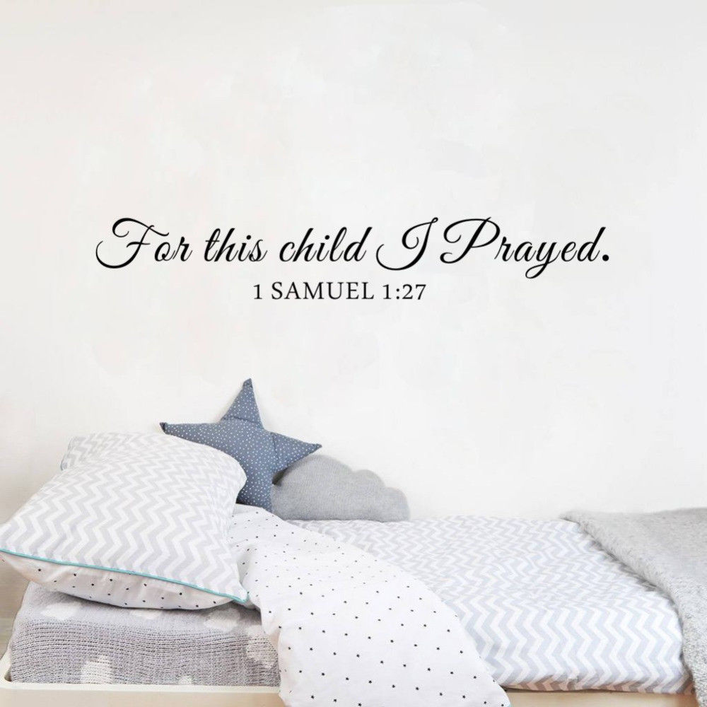 Baby Nursery Quotes - Für Dieses Kind ICH Beten Samuel