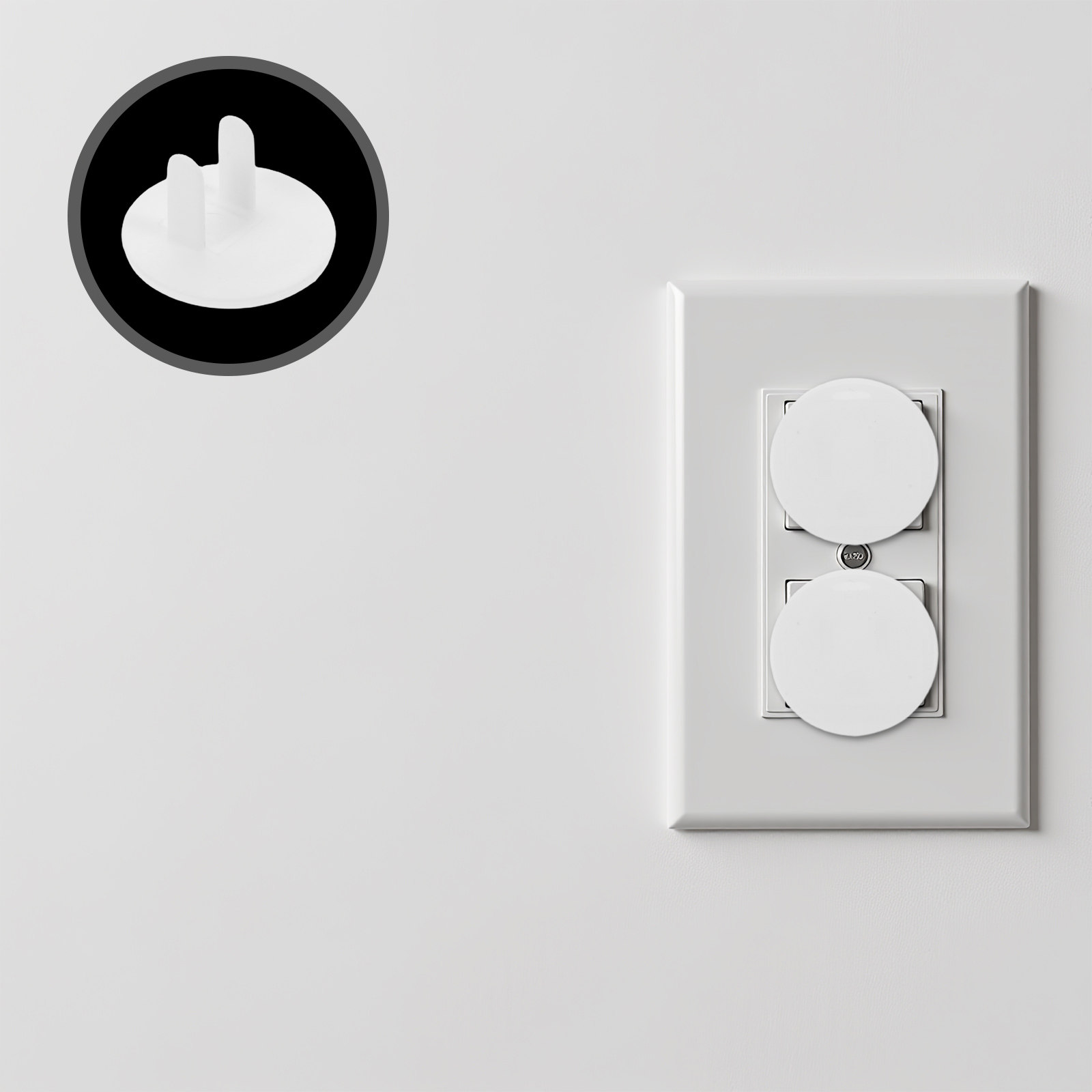 Outlet Cover Childproof - 50 Stück Baby-Sicherheitssteckdosenabdeckungen, weiß, kindersichere Steckdosenabdeckungen