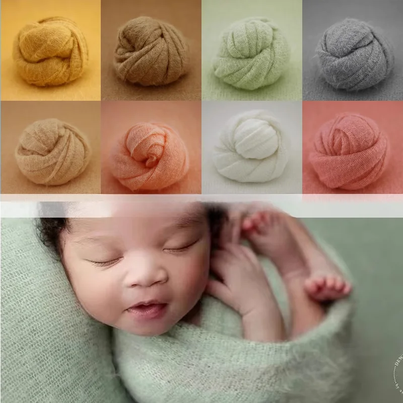 Baby Wrap Stretchy - Neugeborenen Fotografie Requisiten Baby Wraps Wolle