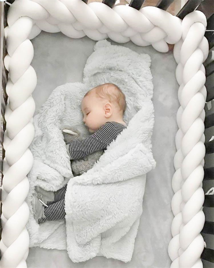 Baby Nursery Pillow - Vierseitiger Babybettumrandungsschutz für Säuglingskissen, Wiegenkissen, Kinderbettschutz,