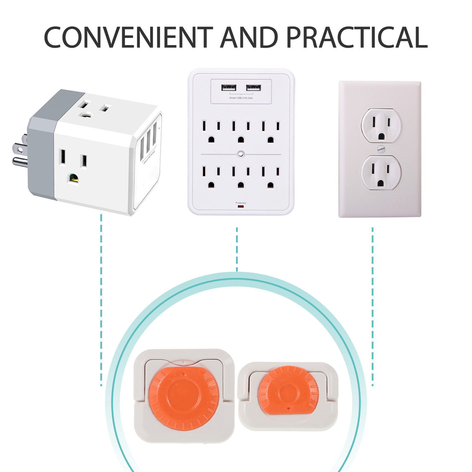 24 Stück Universelle Orange AB – Outlet Cover Childproof Bewertung und Preis