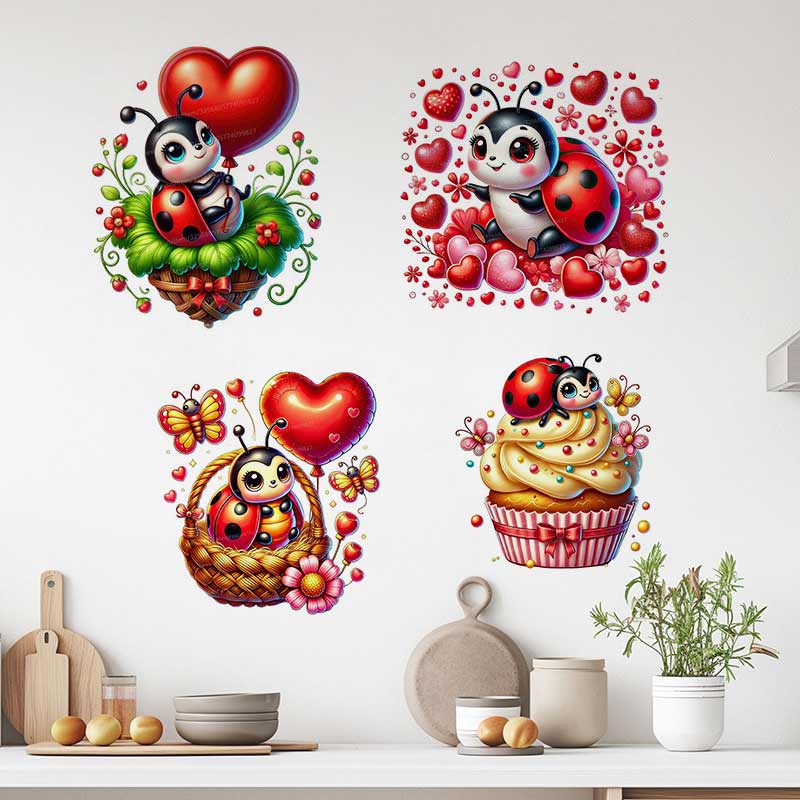 Niedlicher Marienkäfer-Wandauf – Baby Nursery Murals Bewertung und Preis