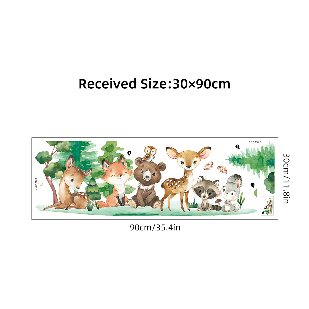 Waldtiere Thema Bär Hirsch Kan – Baby Nursery Forest Theme Bewertung und Preis