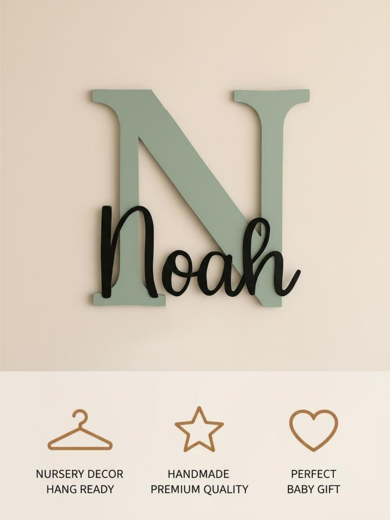Personalisiertes Namensschild  – Baby Nursery Sign Bewertung und Preis