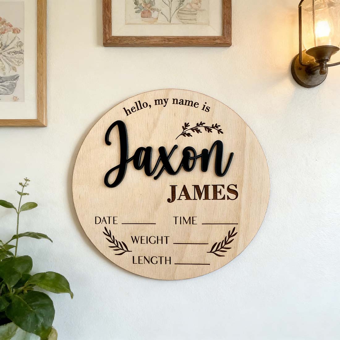 1 Stück personalisiertes Baby- – Baby Nursery Sign Bewertung und Preis