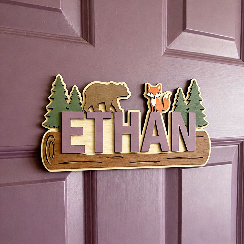 Personalisiertes Holzschild mi – Baby Nursery Sign Bewertung und Preis