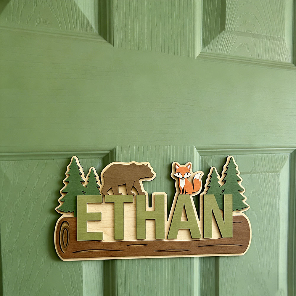 Personalisiertes Holzschild mi – Baby Nursery Sign Bewertung und Preis