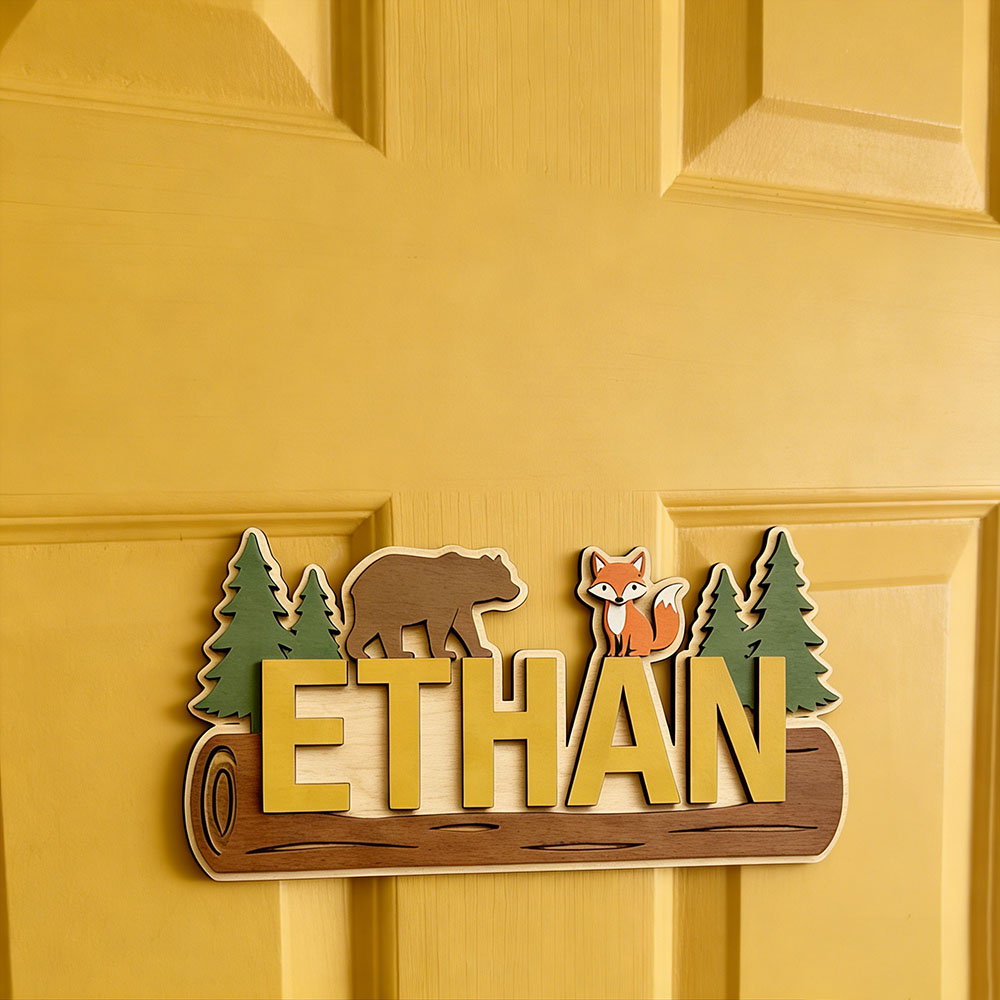 Personalisiertes Holzschild mi – Baby Nursery Sign Bewertung und Preis