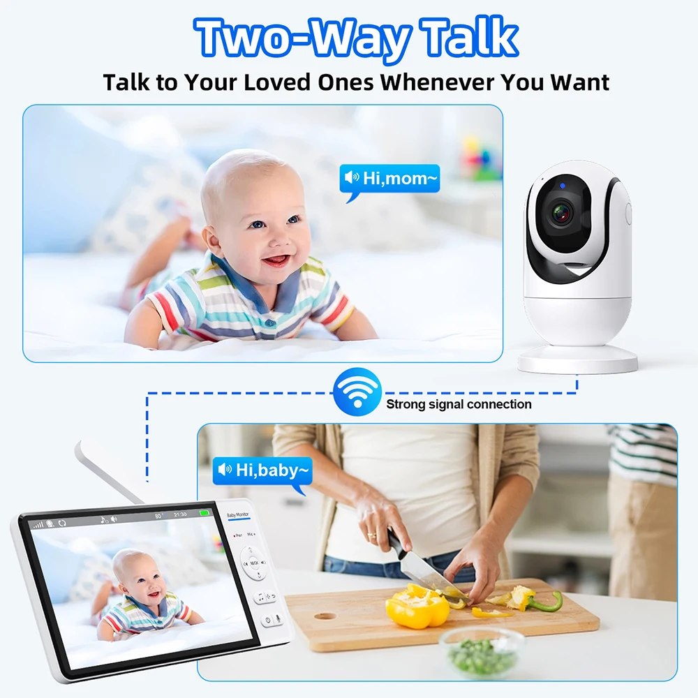 Kein WiFi 7 Zoll Babyphone 2-W – Wearable Baby Monitor Bewertung und Preis