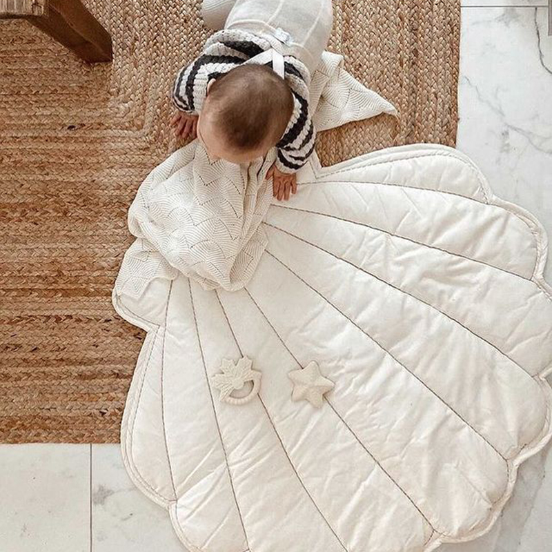 Nordische Muschelförmige Baby- – Baby Nursery Rug Bewertung und Preis