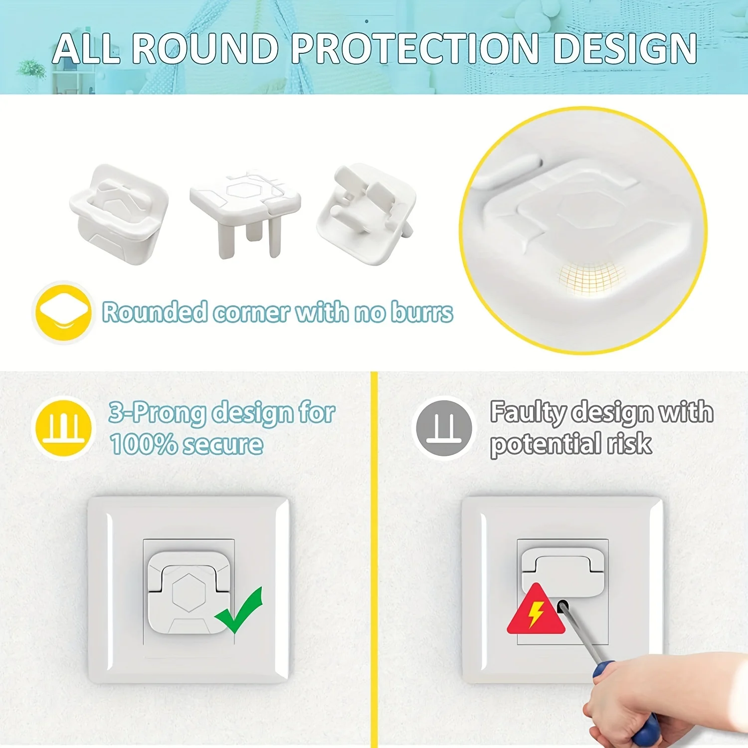 1-20 Stück Babyfeste Steckdose – Outlet Cover Childproof Bewertung und Preis