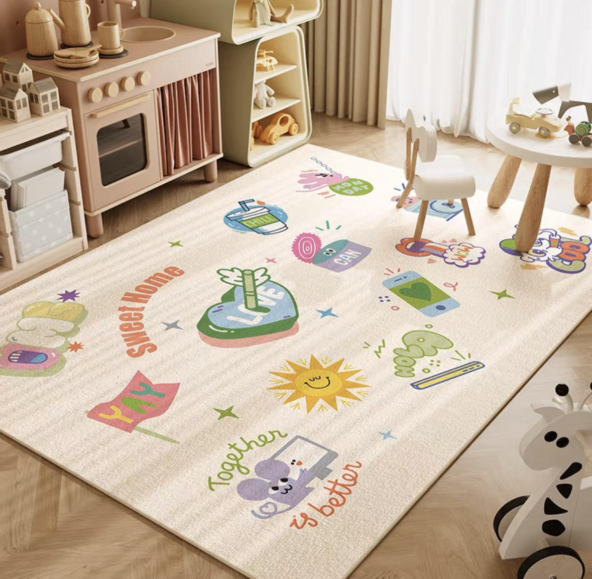 VIKAMA Neutrale Cartoon-Löwen- – Baby Nursery Rug Bewertung und Preis