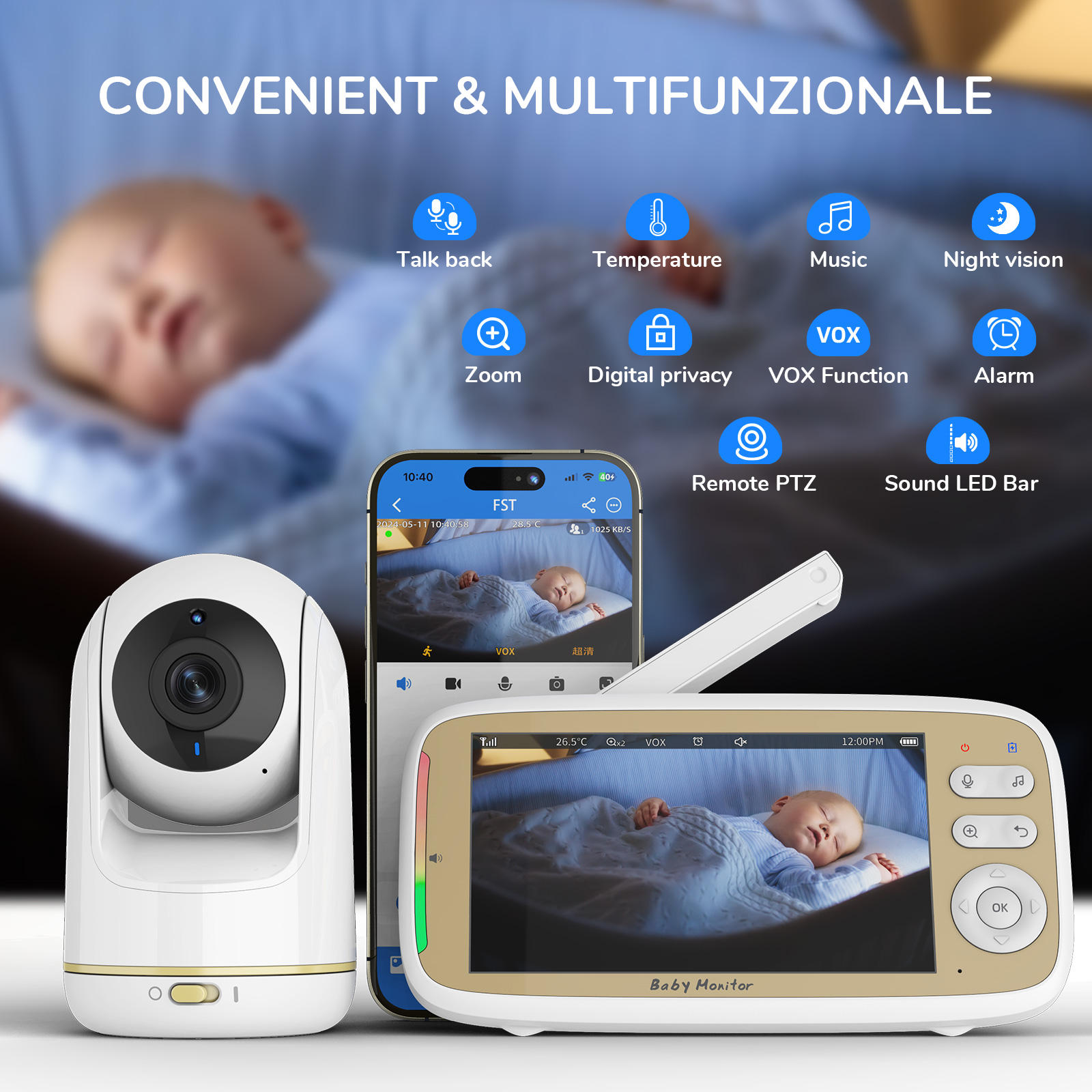 VB803 PRO HD 720P Babyphone WL – Baby Nursery Camera Bewertung und Preis