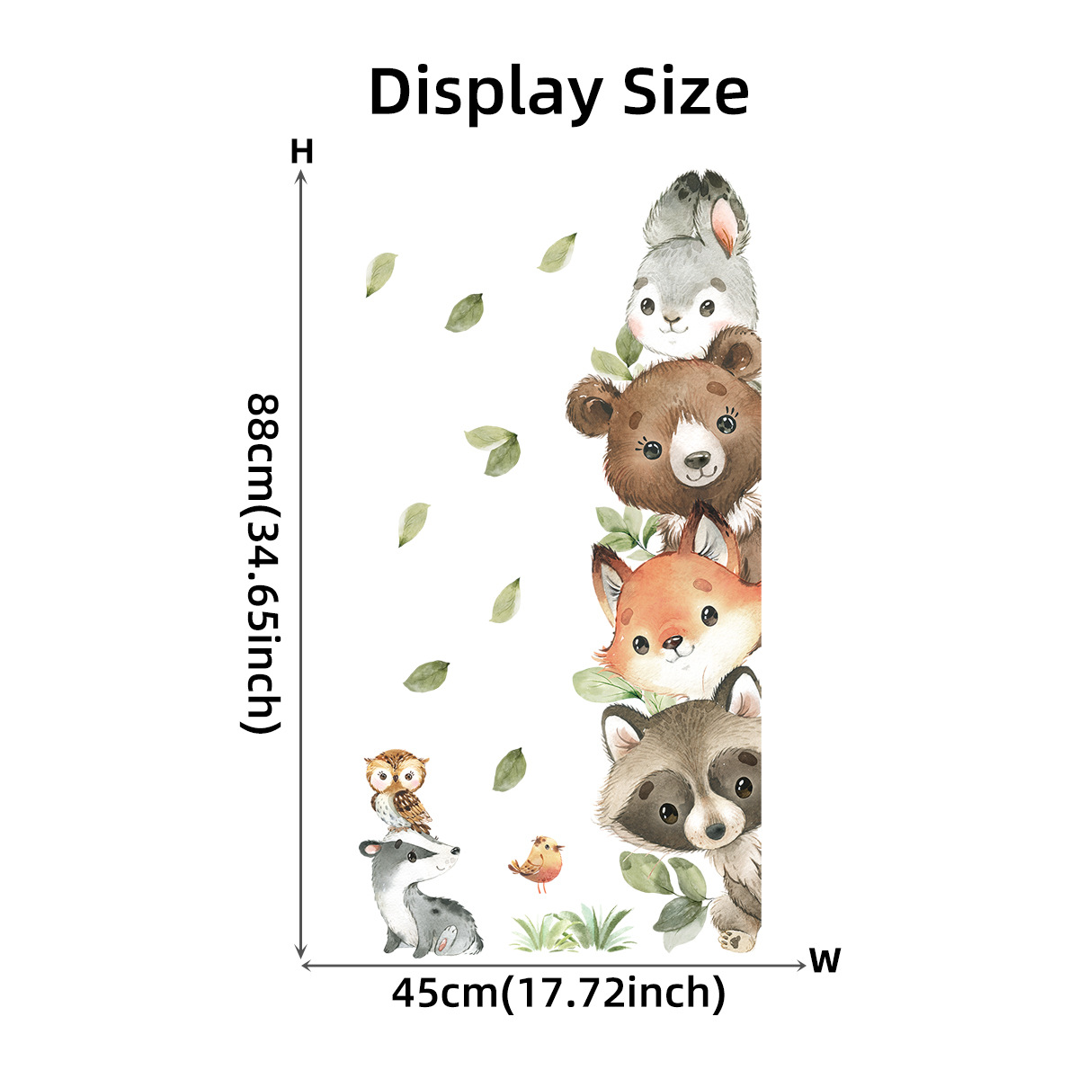 Waldtiere Thema Bär Hirsch Kan – Baby Nursery Forest Theme Bewertung und Preis