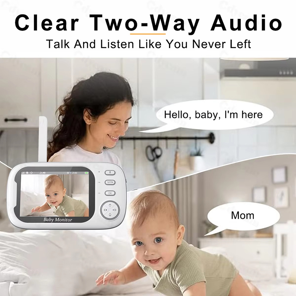 3,5-Zoll-Babyphone mit Kamera  – Wearable Baby Monitor Bewertung und Preis