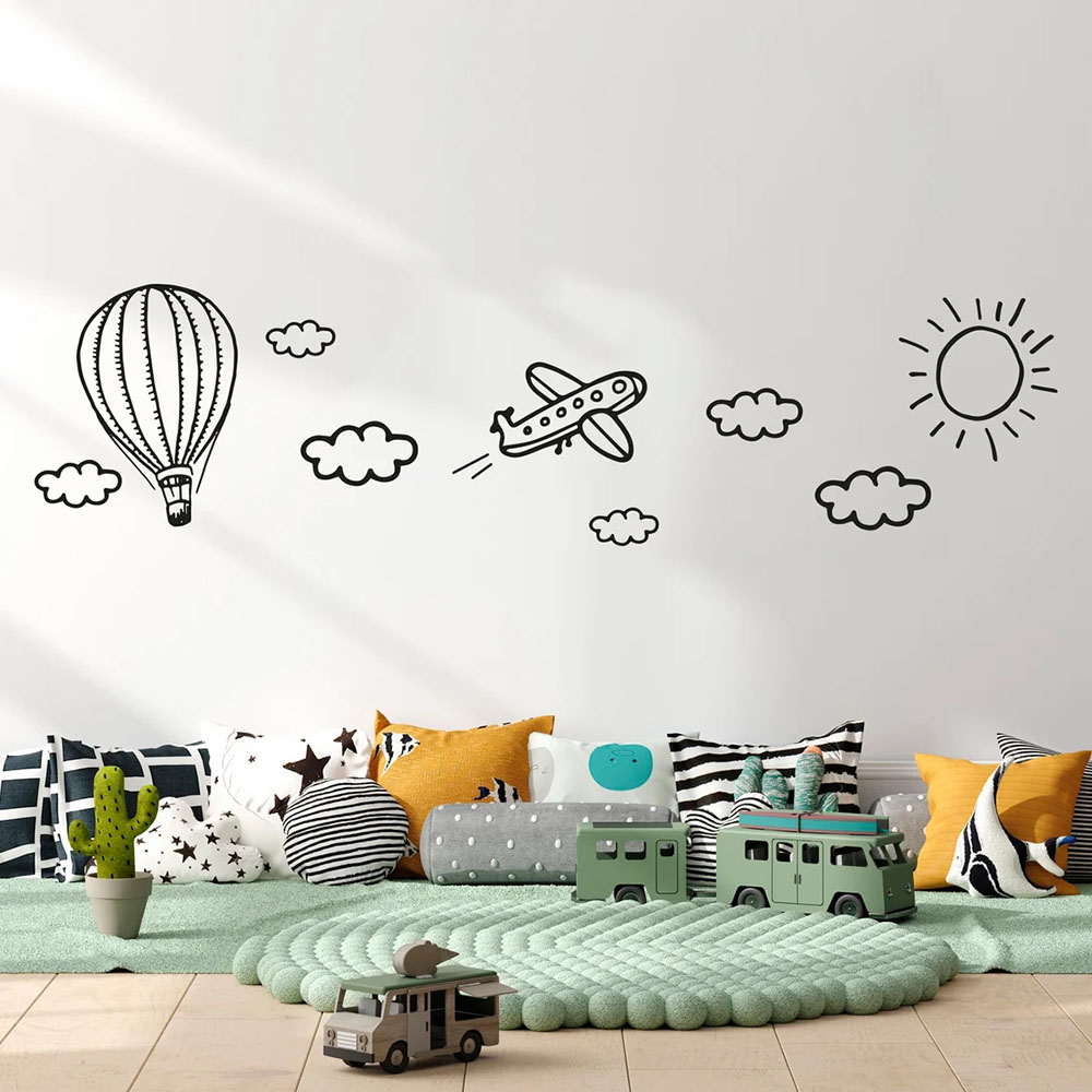 Doodle Kinder Wandtattoo Flugz – Baby Nursery Murals Bewertung und Preis