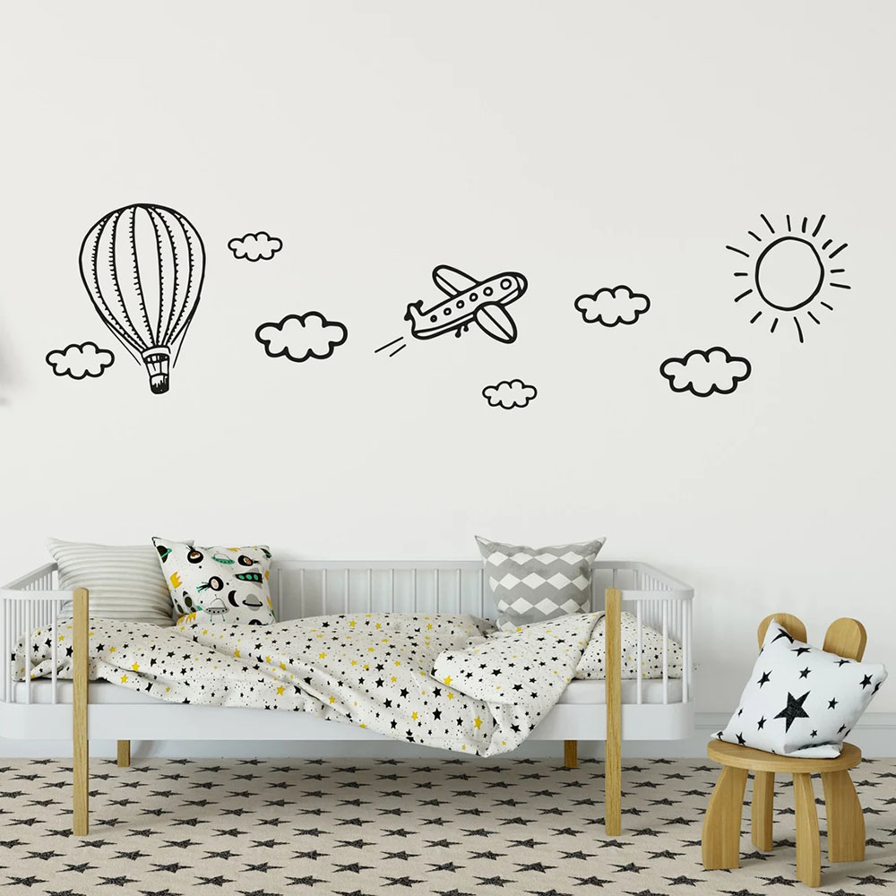 Doodle Kinder Wandtattoo Flugz – Baby Nursery Murals Bewertung und Preis