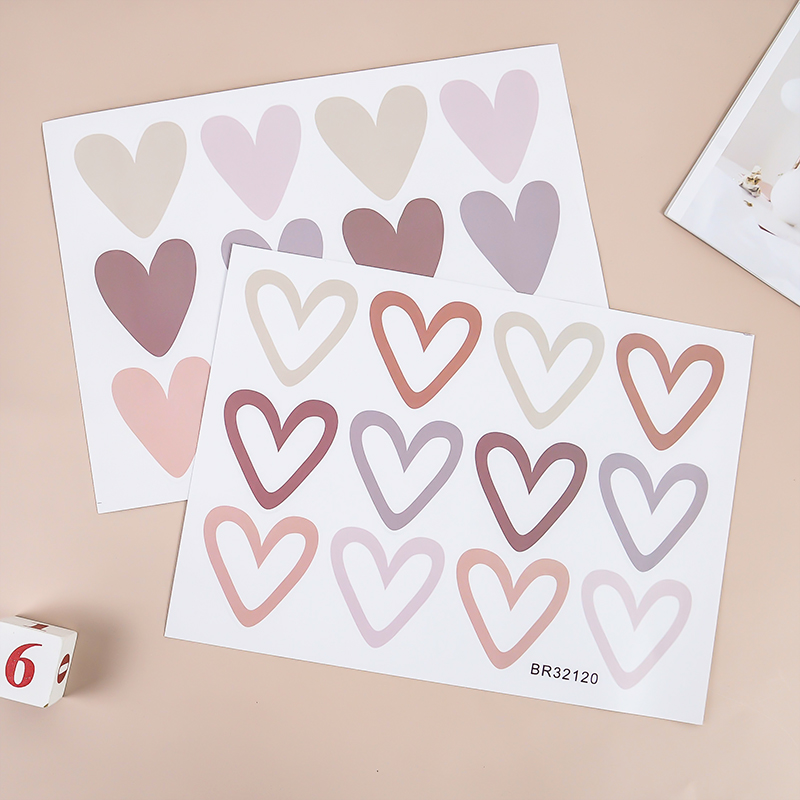 2 stücke schöne Herzen ins Wan – Baby Nursery Murals Bewertung und Preis