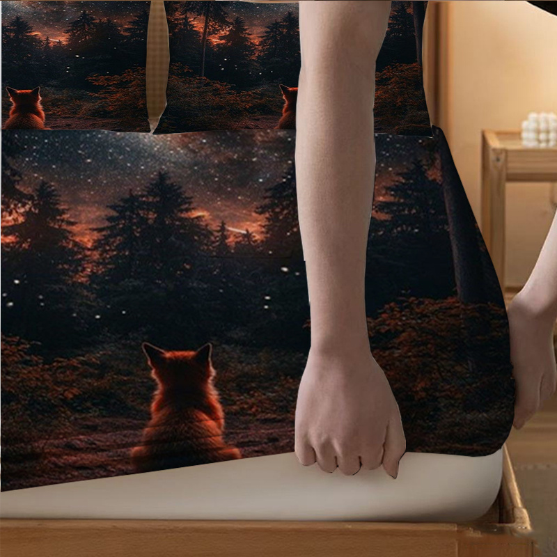 Forstfuchs blickt auf die Ster – Baby Nursery Forest Theme Bewertung und Preis